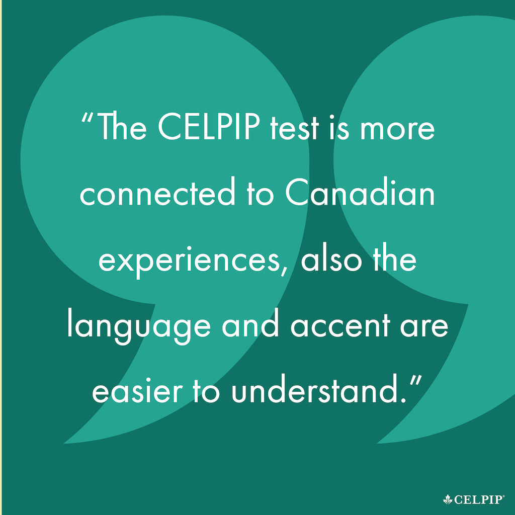 CELPIP test with Canadian accent